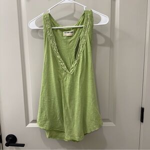 Free People We The Free Light Green Racerback Boho Tank Size M Spring